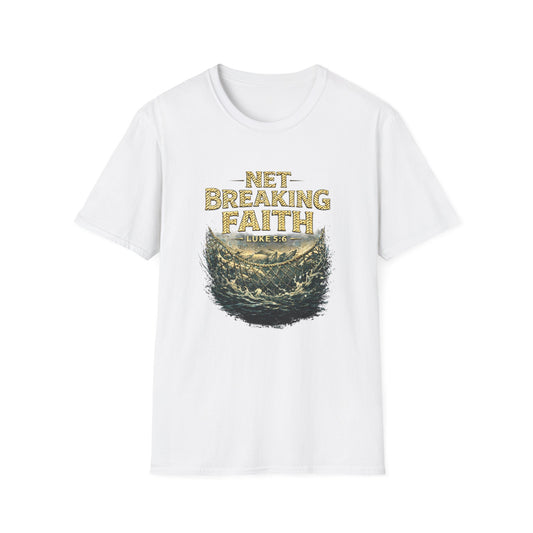 Net Breaking Faith T-Shirt — Vintage Fishing Faith Graphic Tee
