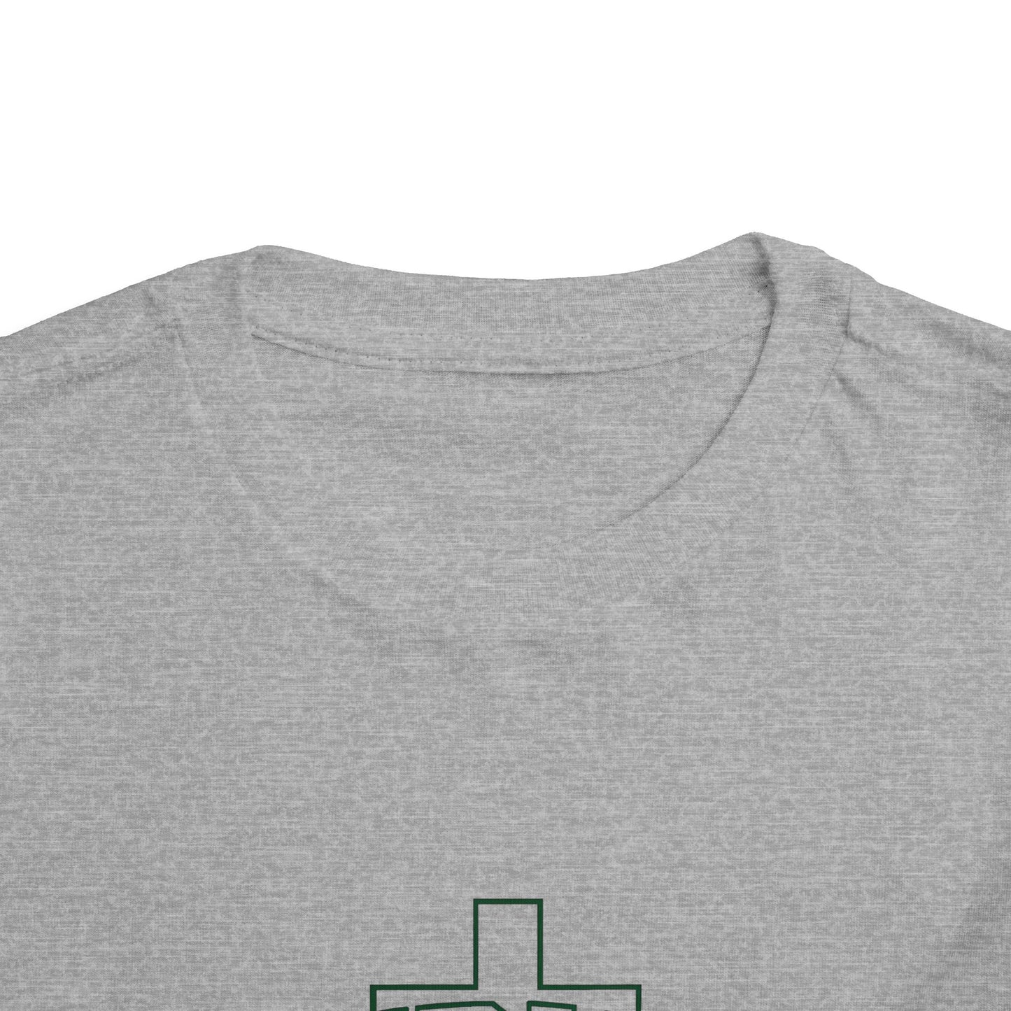 Toddler Christmas Tee — ‘CHRISTMAS’ Cross Holiday Shirt
