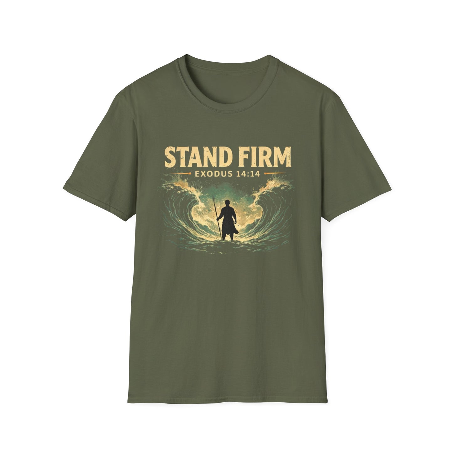 Stand Firm Exodus 14:14 T-Shirt — Christian Faith Inspirational Tee