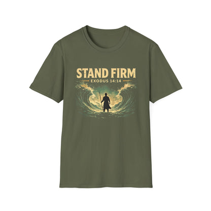 Stand Firm Exodus 14:14 T-Shirt — Christian Faith Inspirational Tee