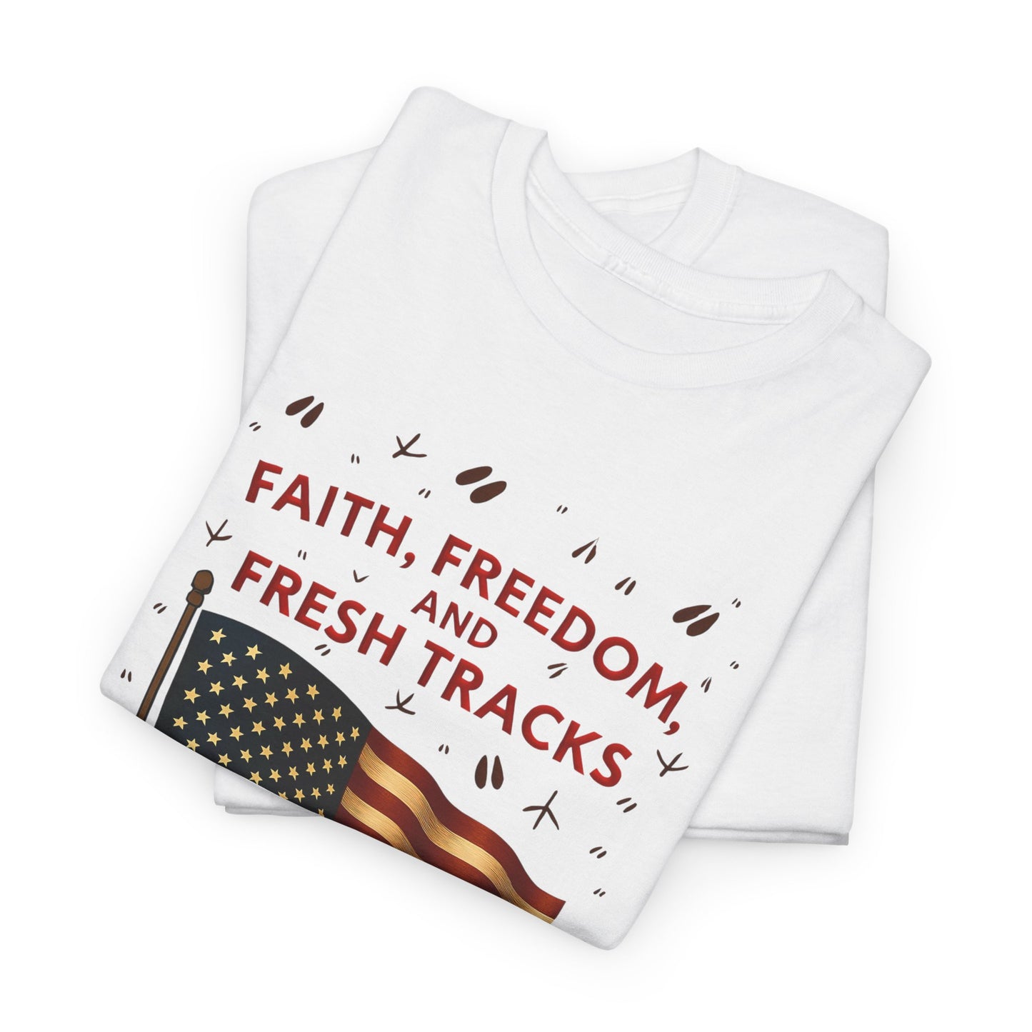 Patriotic Freedom Tee | Unisex Heavy Cotton T-Shirt, Independence Day Wear, Gift for Patriots, Summer Casual Top, American Spirit Apparel