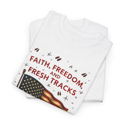 Patriotic Freedom Tee | Unisex Heavy Cotton T-Shirt, Independence Day Wear, Gift for Patriots, Summer Casual Top, American Spirit Apparel