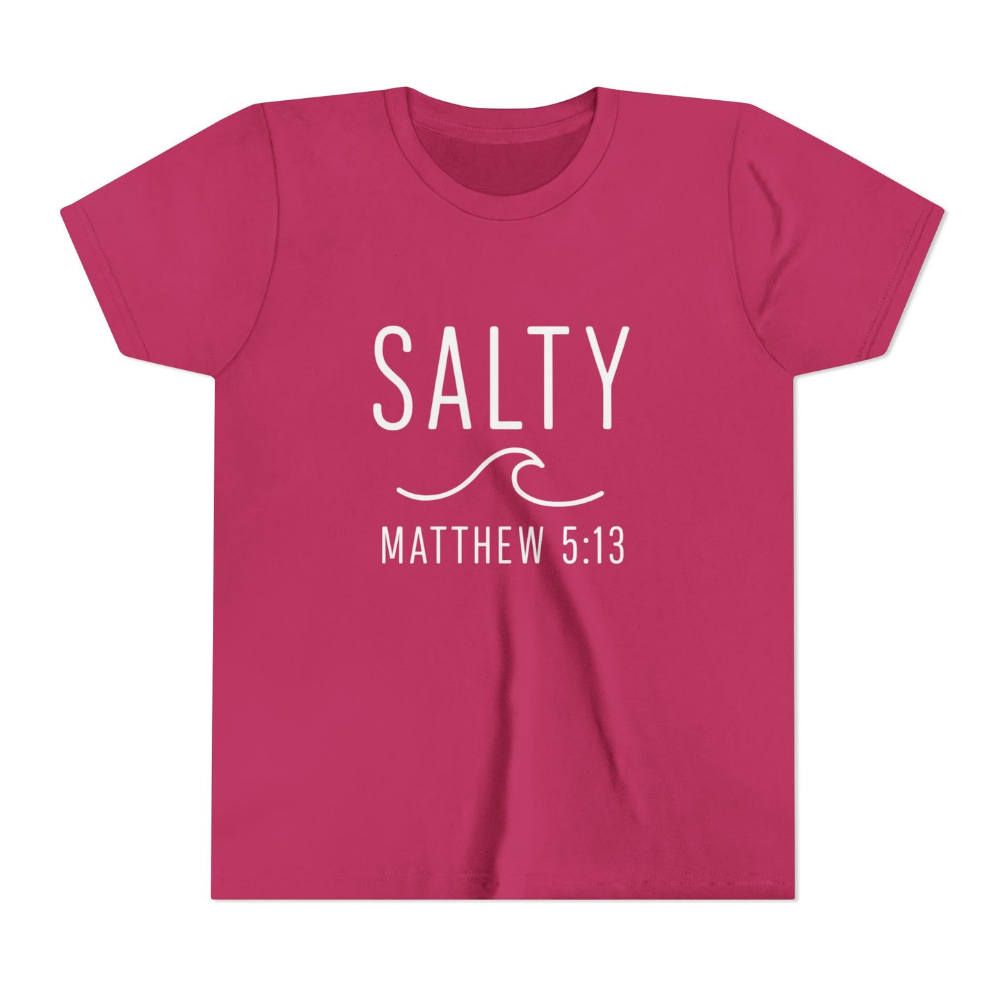 Salty Youth Tee - Spiritual, Fun, Summer Vibe, Perfect for Beach Days, Gifts, and Faith Celebrations