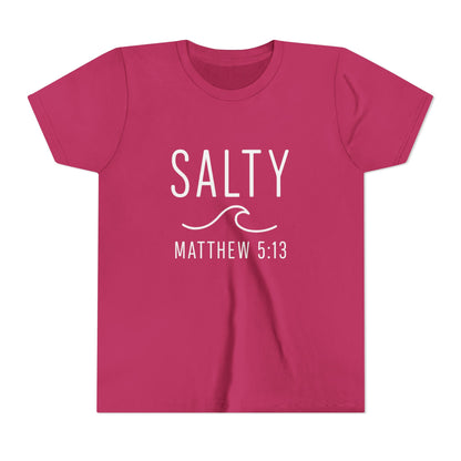 Salty Youth Tee - Spiritual, Fun, Summer Vibe, Perfect for Beach Days, Gifts, and Faith Celebrations