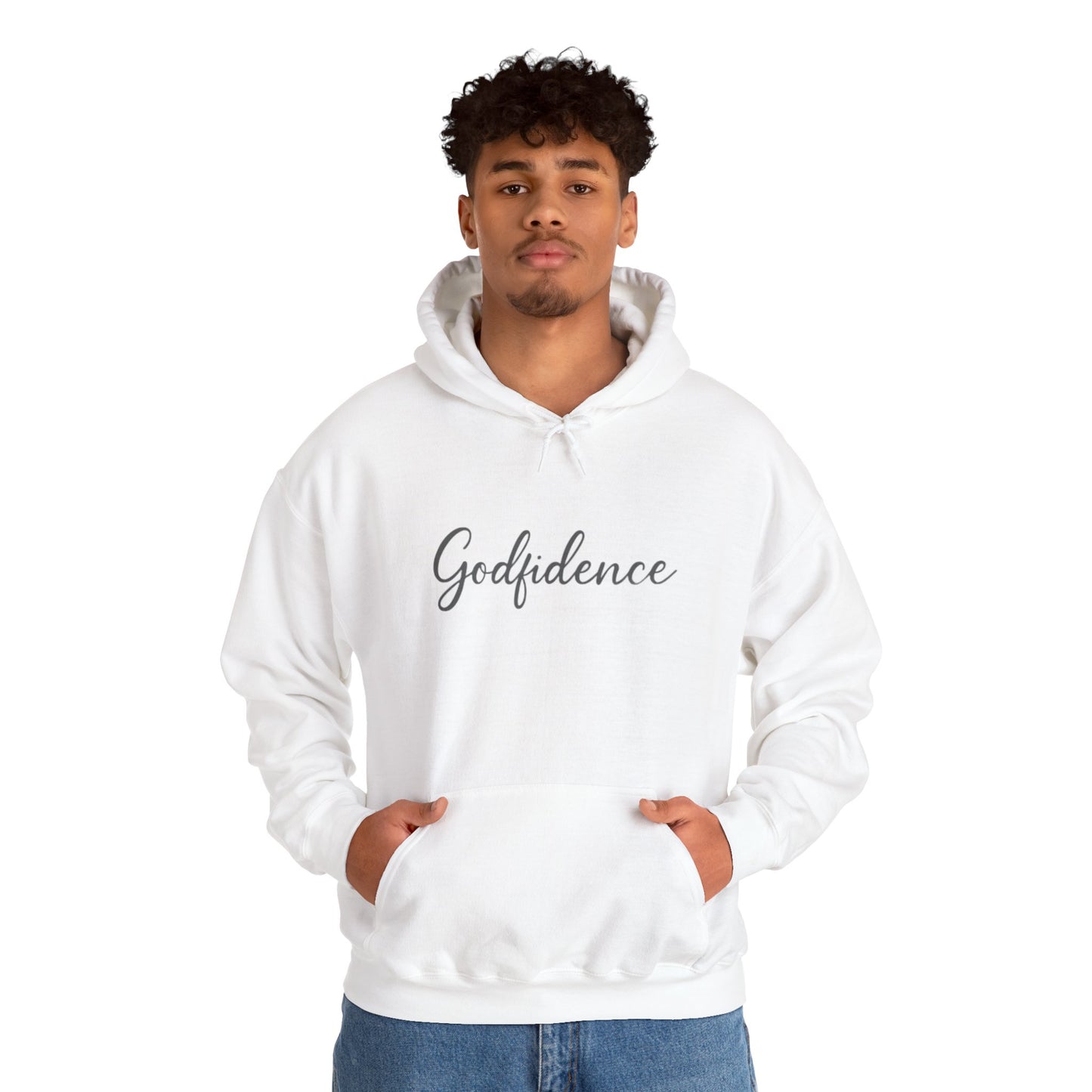 Godfidence Sweatshirt, Cozy Unisex Hoodie, Inspirational Layering Piece, Perfect Gift for Friends, Casual Fashionwear