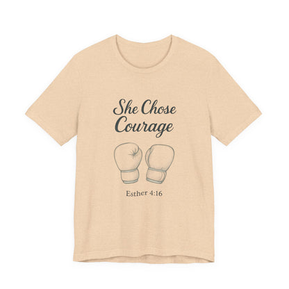 Courage T-Shirt, Inspirational Tee, Motivational Gift, Unisex Casual Wear, Esther 4:16 Quote, Fitness Apparel