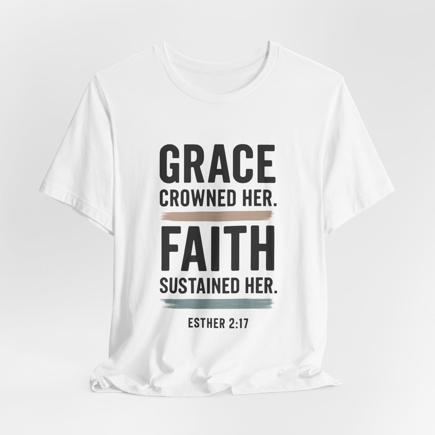 Faith and Grace Inspirational Tee, Bible Verse Shirt, Motivational T-Shirt, Christian Apparel, Religious Gift, Unisex Graphic Tee