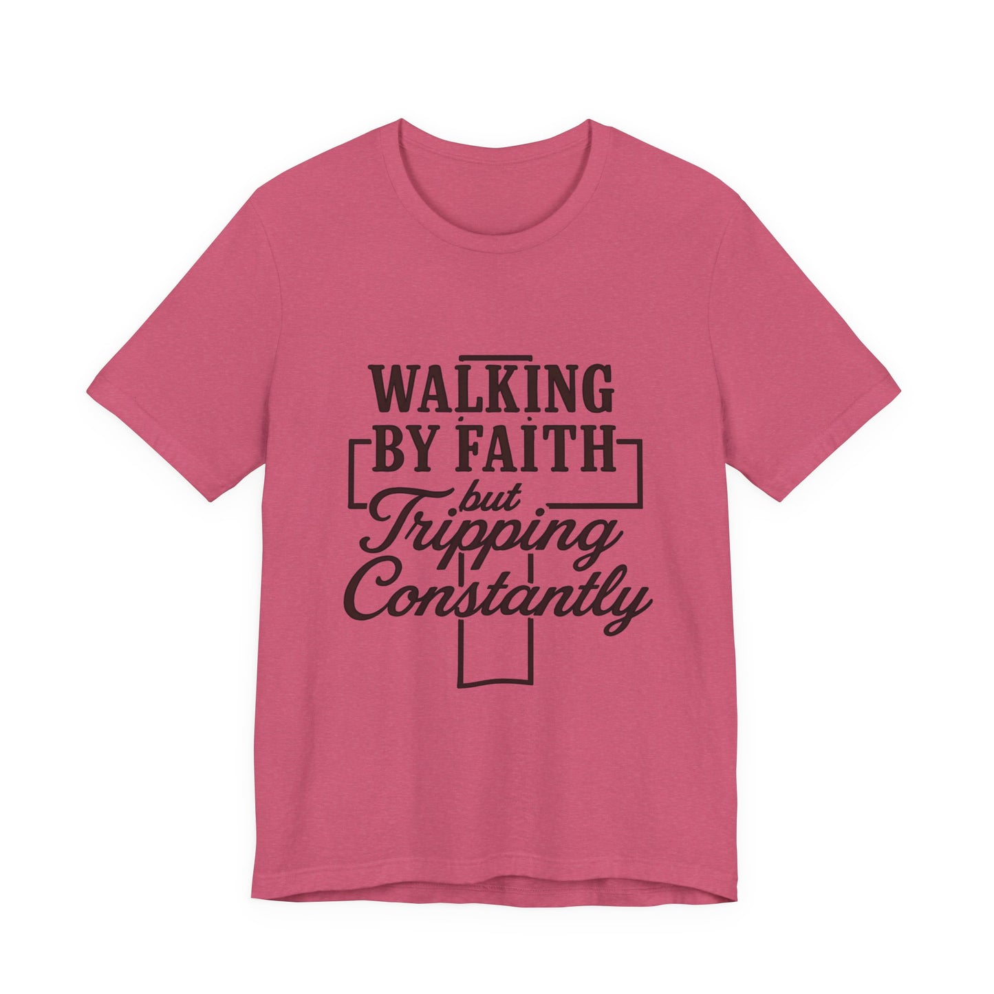 Faith-Inspired Unisex Tee | Walking by Faith Shirt, Christian Apparel, Inspirational Tee, Everyday Wear, Gift for Believers