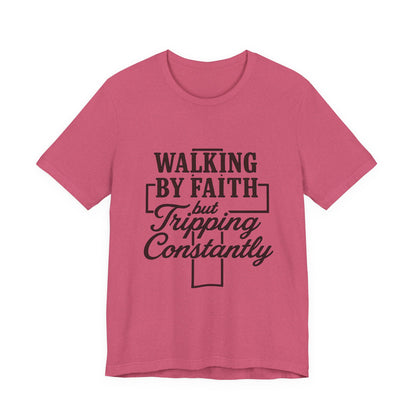 Faith-Inspired Unisex Tee | Walking by Faith Shirt, Christian Apparel, Inspirational Tee, Everyday Wear, Gift for Believers