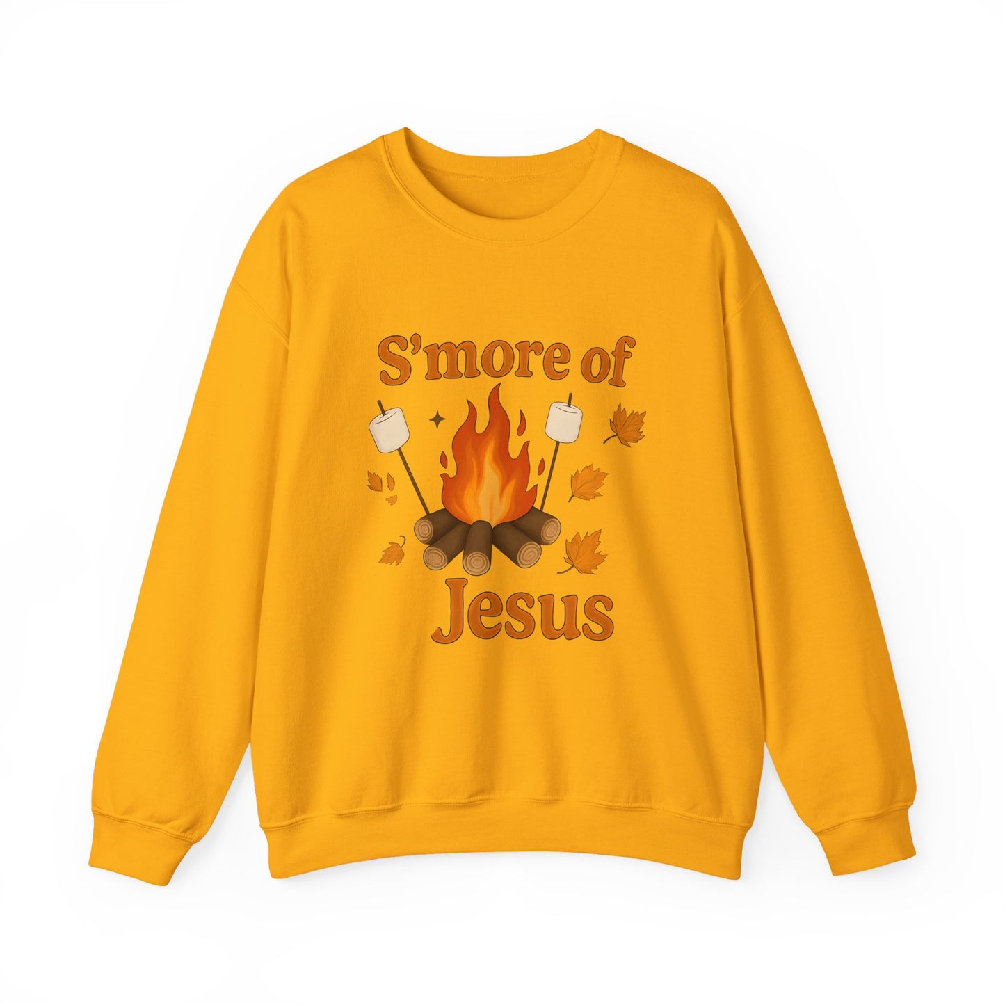 Cozy Autumn Crewneck Sweatshirt - S'more of Jesus, Fall Fashion, Religious Gift, Christian Apparel, Harvest Celebration, Thanksgiving