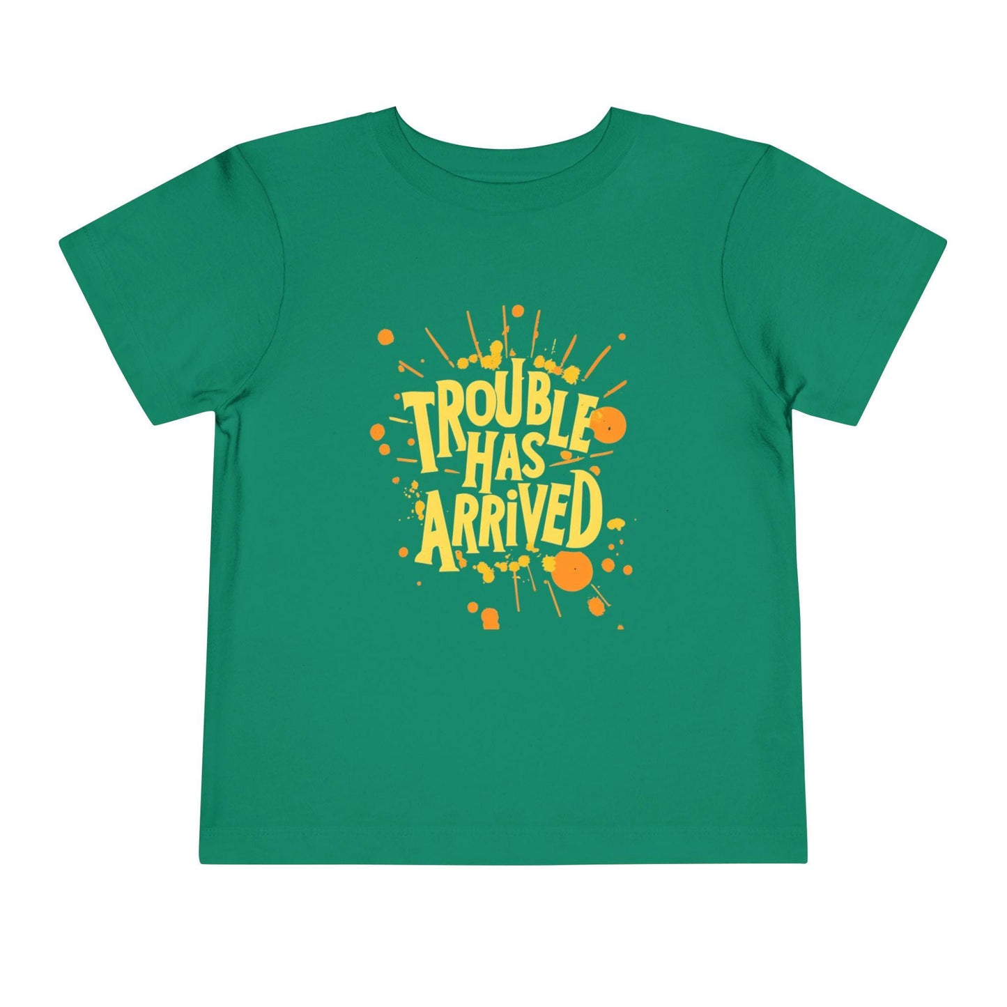 Trouble Has Arrived Toddler Tee | Funny Kids Shirt, Gift for Toddlers, Birthday Outfit, Playdate Wear, Summer Top