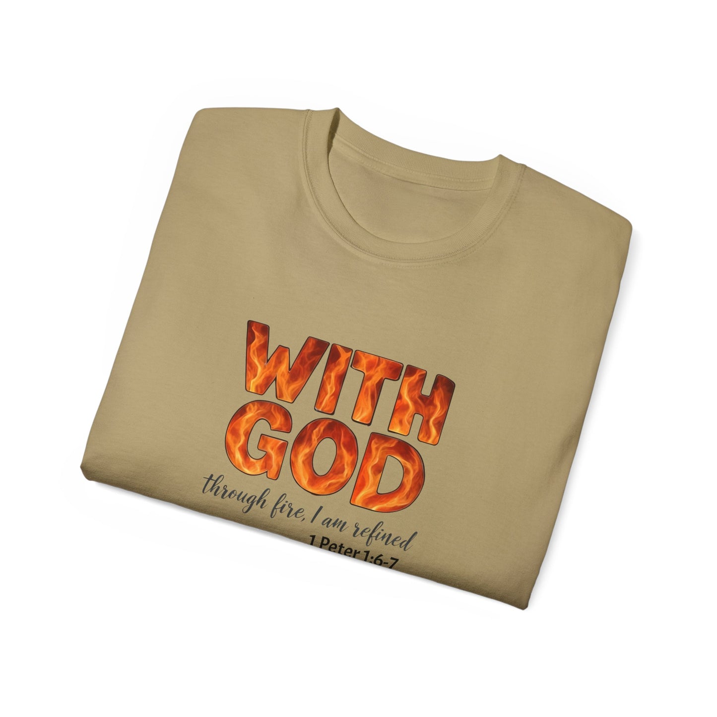 Inspirational T-Shirt, With God, Faith-Based Apparel, Unisex Cotton Tee, Christian Gift, Bible Verse Tee, Casual Wear
