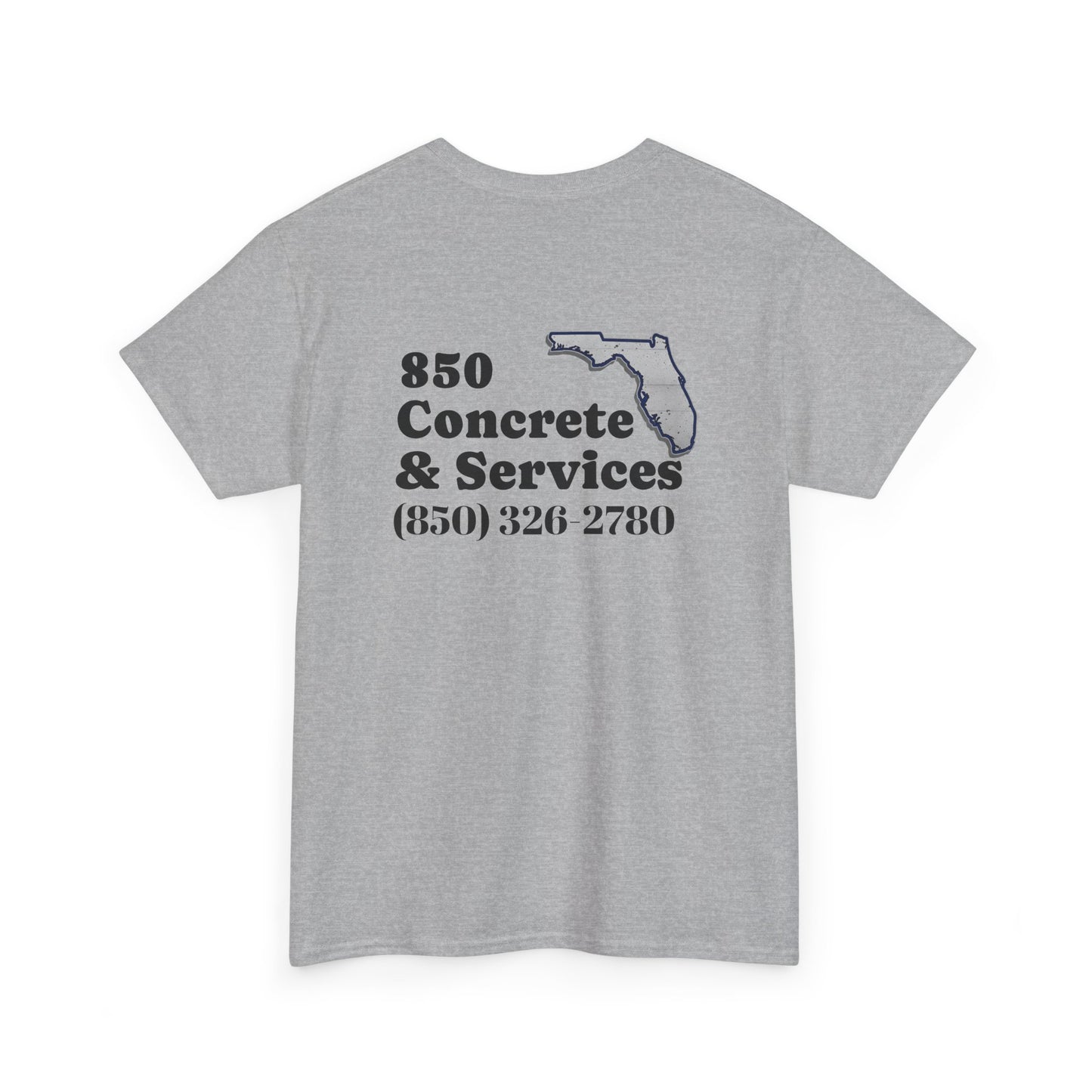 Custom Unisex Heavy Cotton Tee with Business Logo, Perfect for Workwear, Gift for Contractors, Promotional Use, Branding, Florida Services