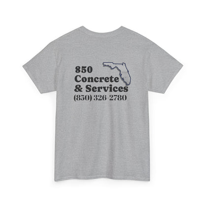 Custom Unisex Heavy Cotton Tee with Business Logo, Perfect for Workwear, Gift for Contractors, Promotional Use, Branding, Florida Services