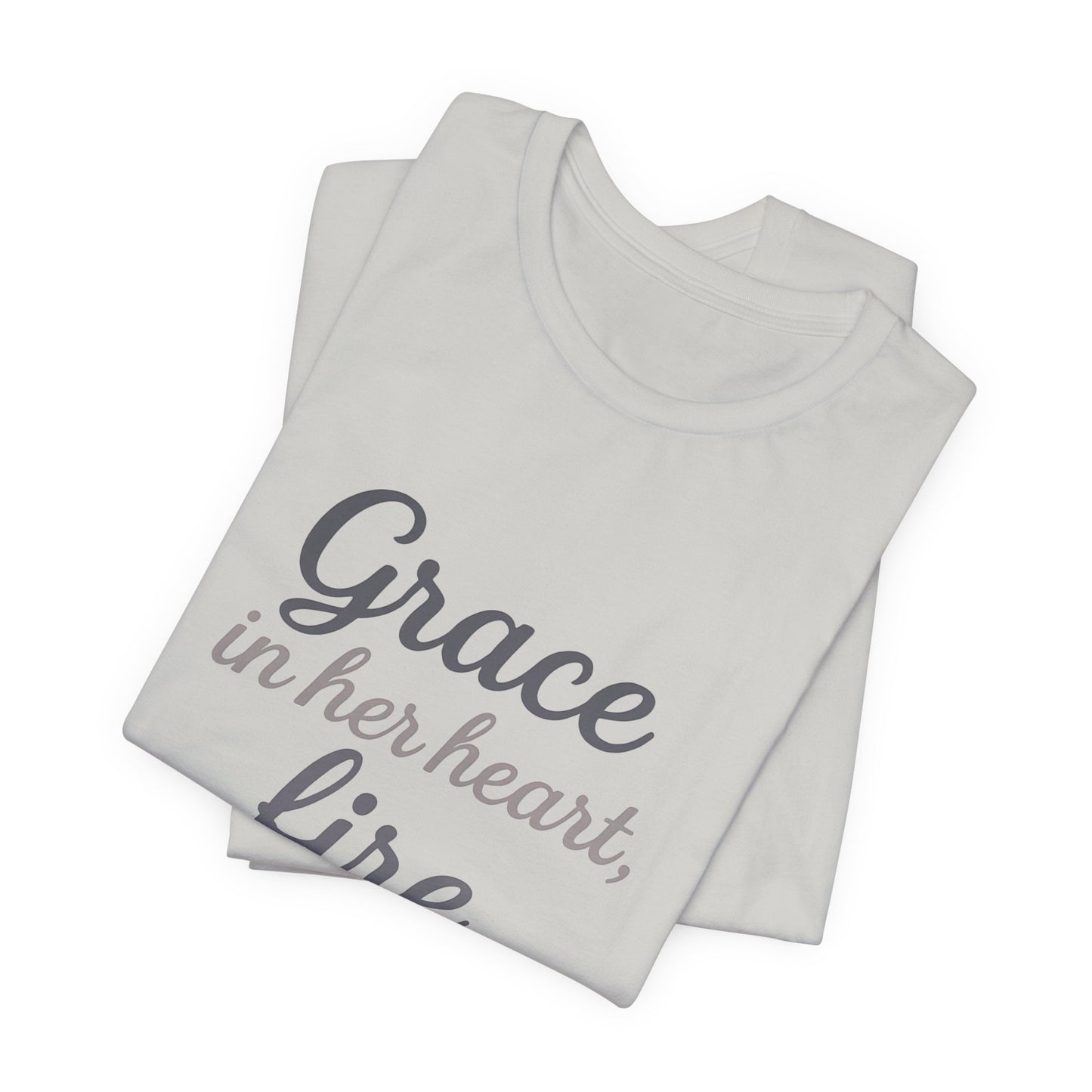 Grace in Her Heart Fire in Her Soul Tee | Inspirational Unisex Jersey Shirt for Women, Motivational Gift, Christian Apparel, [...]