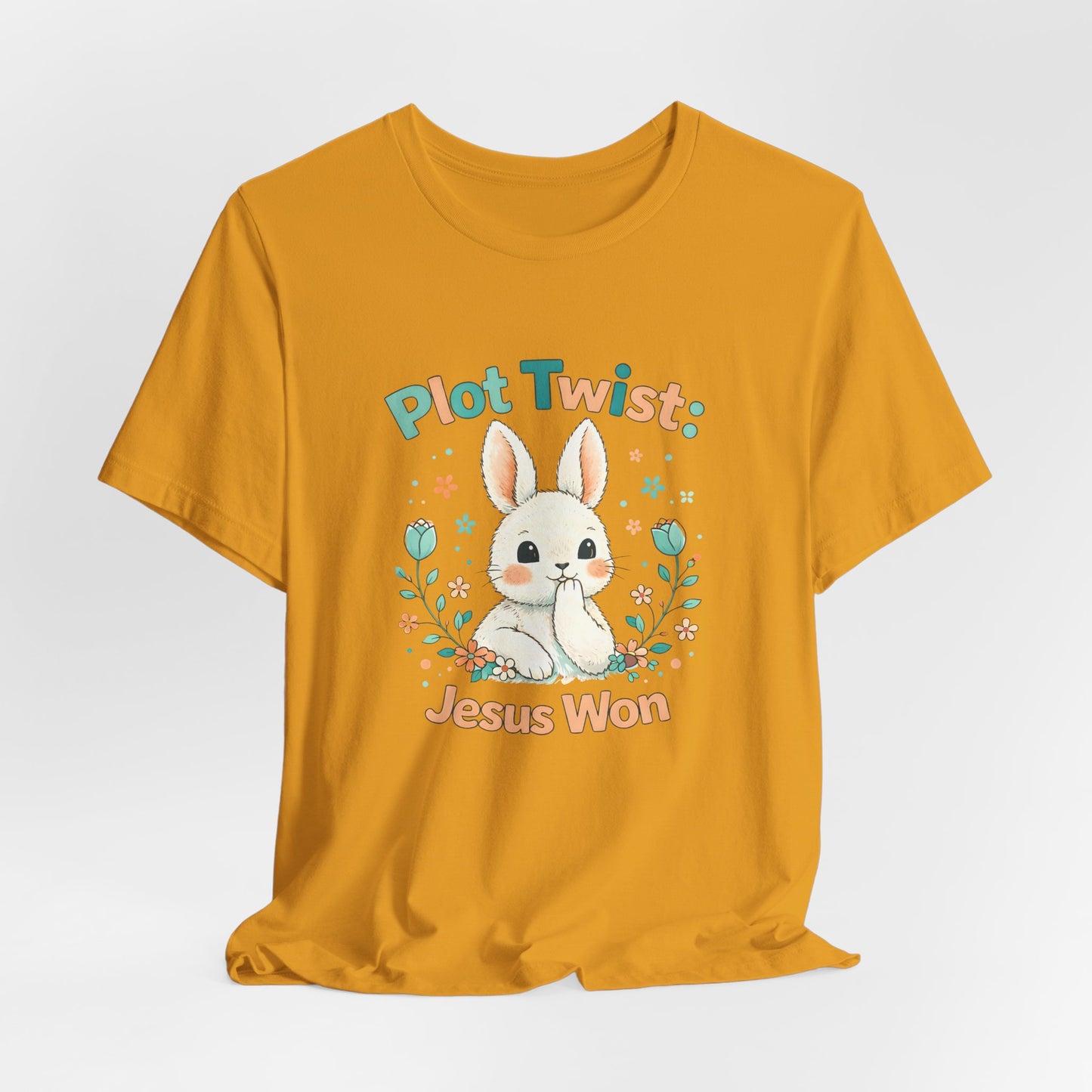 Easter Bunny 'Plot Twist: Jesus Won' Graphic Tee
