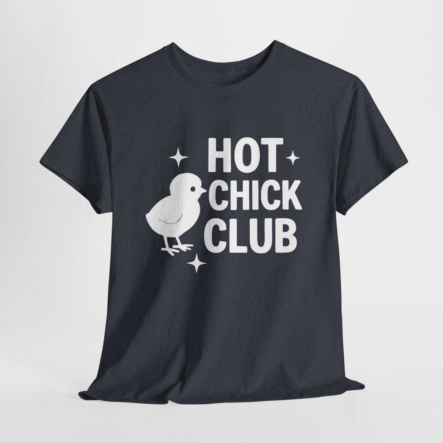 Hot Chick Club Unisex Heavy Cotton Tee, Fun Graphic T-Shirt for Trendy Women, Cute Casualwear, Perfect Gift for Chick Friends, Summer [...]