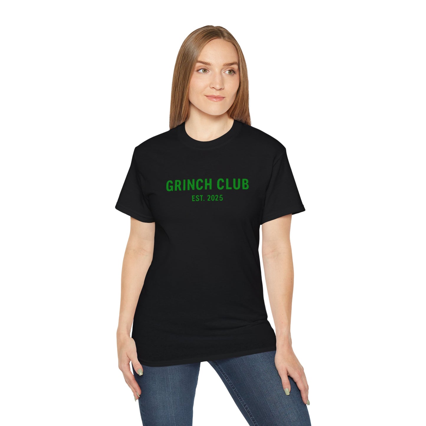 Grinch Club Tee — 'Grinch Club EST. 2025' Christmas Graphic T-Shirt