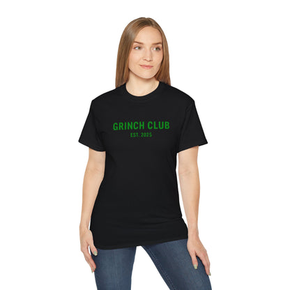 Grinch Club Tee — 'Grinch Club EST. 2025' Christmas Graphic T-Shirt