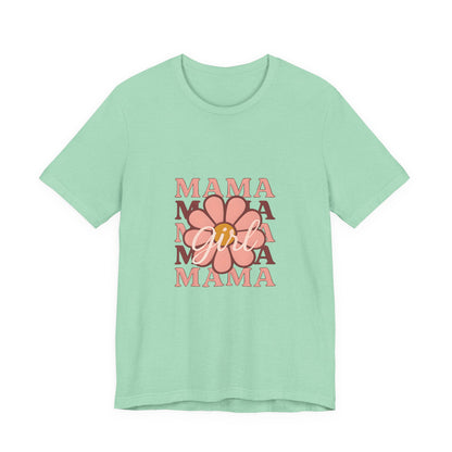 Chic Mama Graphic Tee, Floral Shirt for Moms, Mother's Day Gift, Casual Wear, Trendy Outfit, Birthday Present