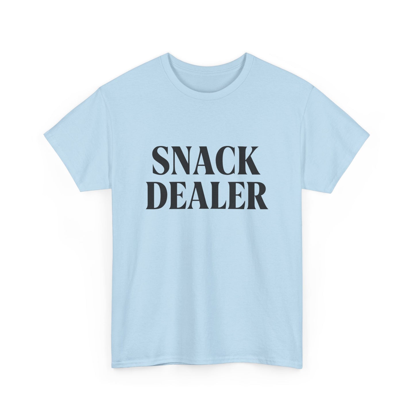 Snack Dealer Unisex Heavy Cotton Tee | Funny Shirt for Food Lovers, Casual Wear, Gift for Chefs, Snack Enthusiasts, Unique Apparel