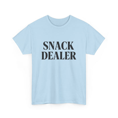 Snack Dealer Unisex Heavy Cotton Tee | Funny Shirt for Food Lovers, Casual Wear, Gift for Chefs, Snack Enthusiasts, Unique Apparel