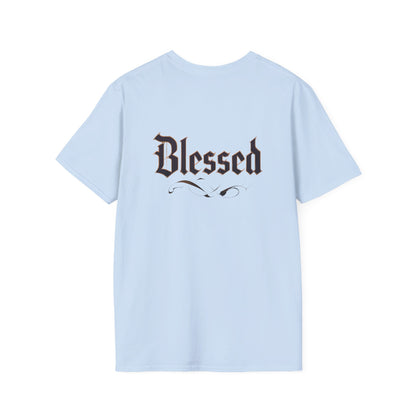 Blessed Unisex Softstyle T-Shirt for Everyday Comfort, Casual Wear, Gift for Friends, Spiritual Apparel, Summer Fashion