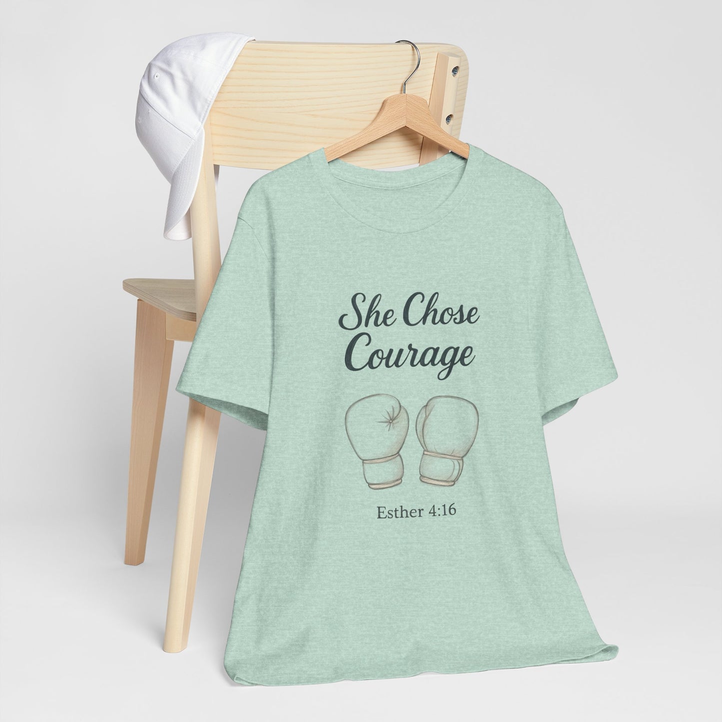 Courage T-Shirt, Inspirational Tee, Motivational Gift, Unisex Casual Wear, Esther 4:16 Quote, Fitness Apparel