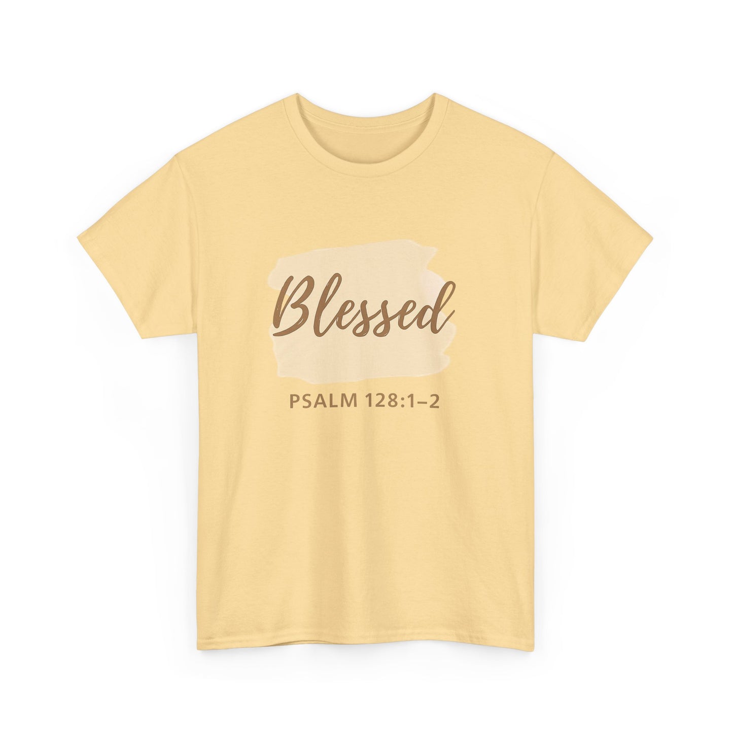 Blessed Unisex Heavy Cotton Tee, Inspirational Shirt, Faith-Based Apparel, Christian Gift, Everyday Casual Wear