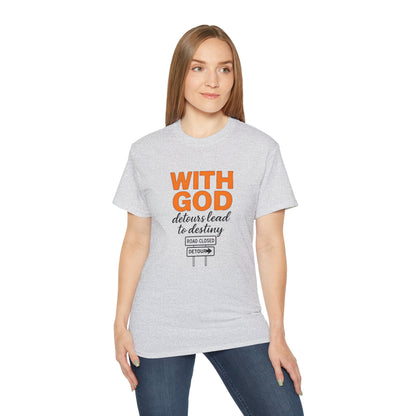 Inspirational Faith Tee, Comfortable Cotton Shirt for Daily Wear, Perfect for Gifts, Spiritual Inspiration, Church Events, Casual Outings