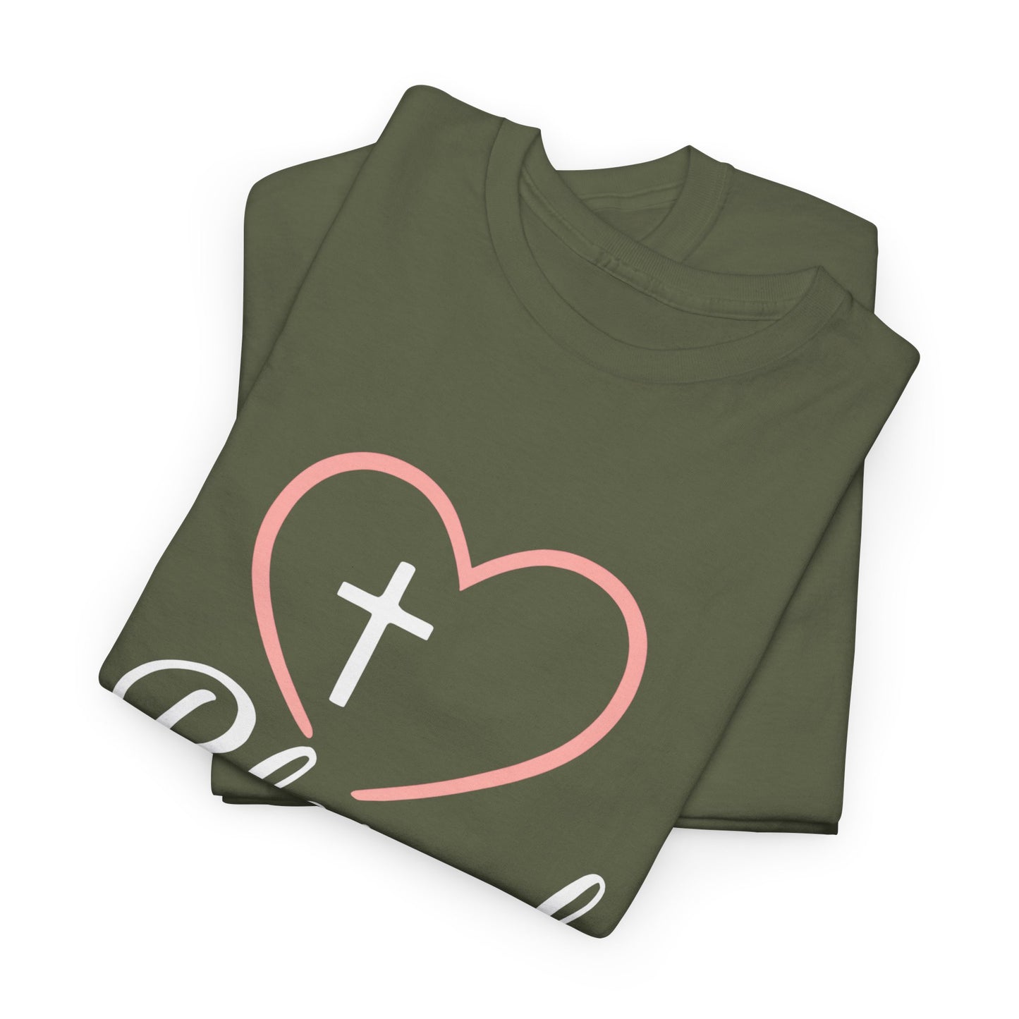Blessed Unisex Heavy Cotton Tee - Faith T-Shirt, Christian Apparel, Gift for Her, Inspirational Shirt, Everyday Wear