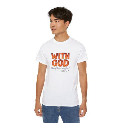 Inspirational T-Shirt, With God, Faith-Based Apparel, Unisex Cotton Tee, Christian Gift, Bible Verse Tee, Casual Wear