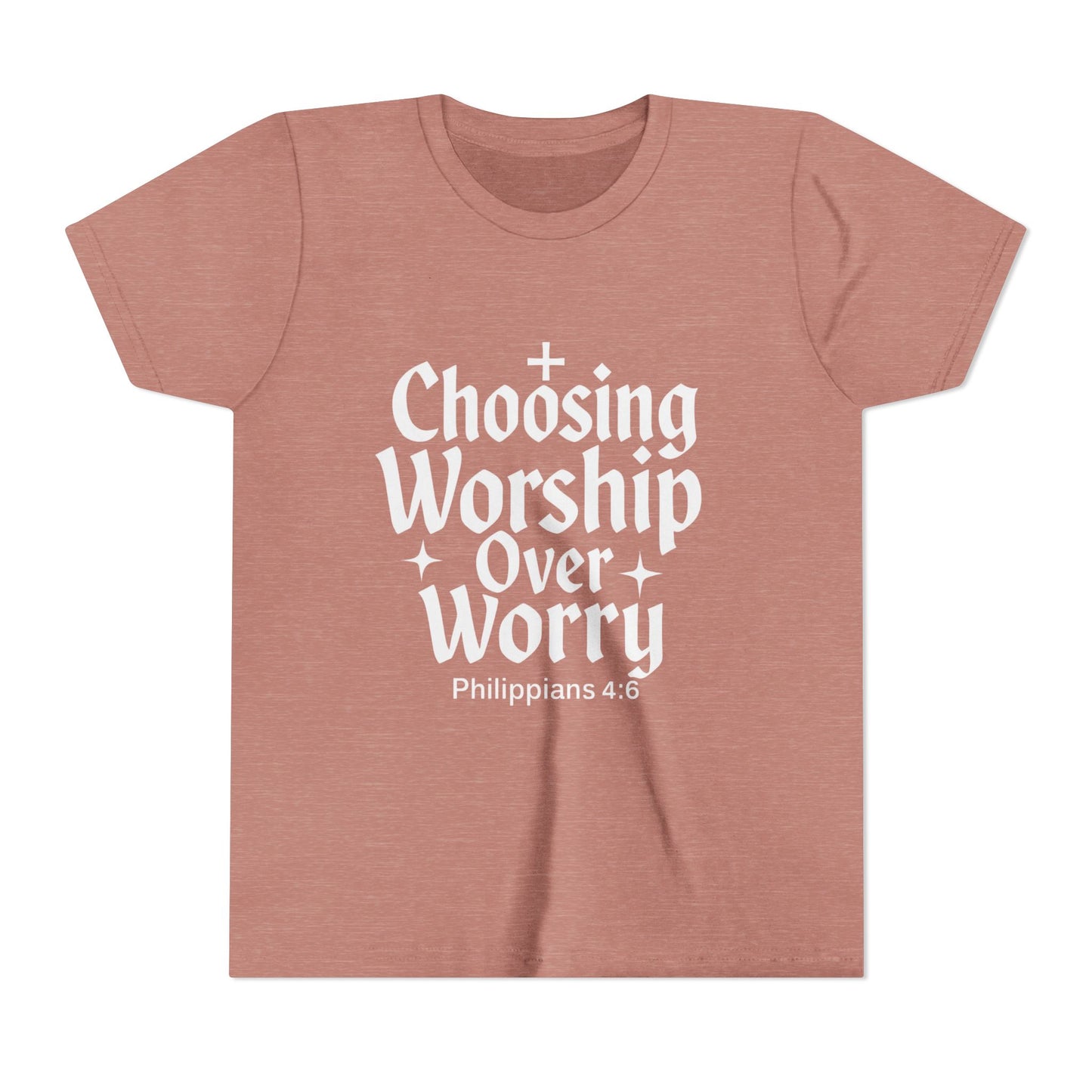 Youth Inspirational Tee - Choosing Worship Over Worry, Motivational Youth Shirt, Christian Apparel, Faith-Based Gift for Kids, [...]