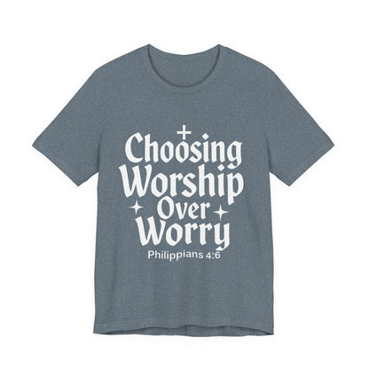 Faith-Inspired Unisex Tee: Choosing Worship Over Worry, Christian Apparel, Inspirational Gift, Spiritual T-Shirt, Everyday Wear, Gift [...]