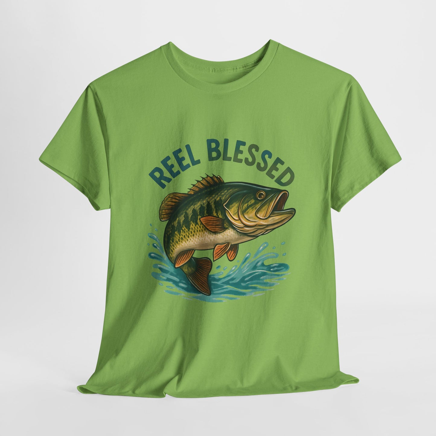 Reel Blessed Fishing Tee, Unisex Cotton Shirt, Perfect Gift for Anglers, Ideal for Fishing Trips, Casual Wear, Outdoor Adventures