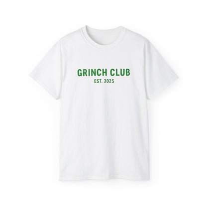Grinch Club Tee — 'Grinch Club EST. 2025' Christmas Graphic T-Shirt