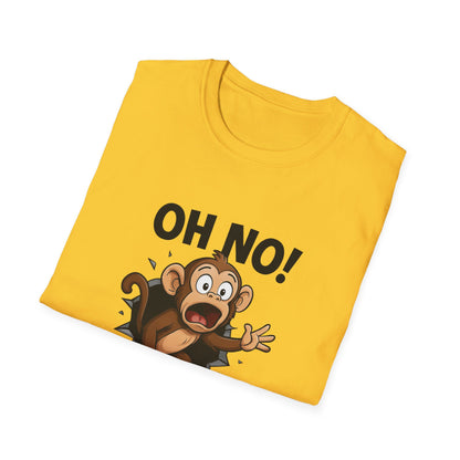 Funny Monkey T-Shirt, Family Reunion Gift, Birthday Humor Shirt, Animal Lover Apparel, Casual Wardrobe Staple