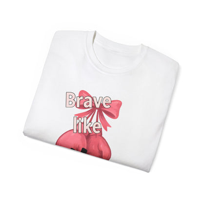 Brave Like Her Tee - Unisex Cotton Comfort, Empowerment Shirt, Gift for Women, Birthday Present, Inspirational Apparel, Everyday Wear