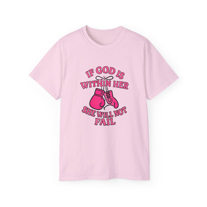 Empowering Boxing Quote Tee, Inspirational Unisex Shirt, Motivational Gift, Fitness Apparel, Women's Empowerment T-shirt