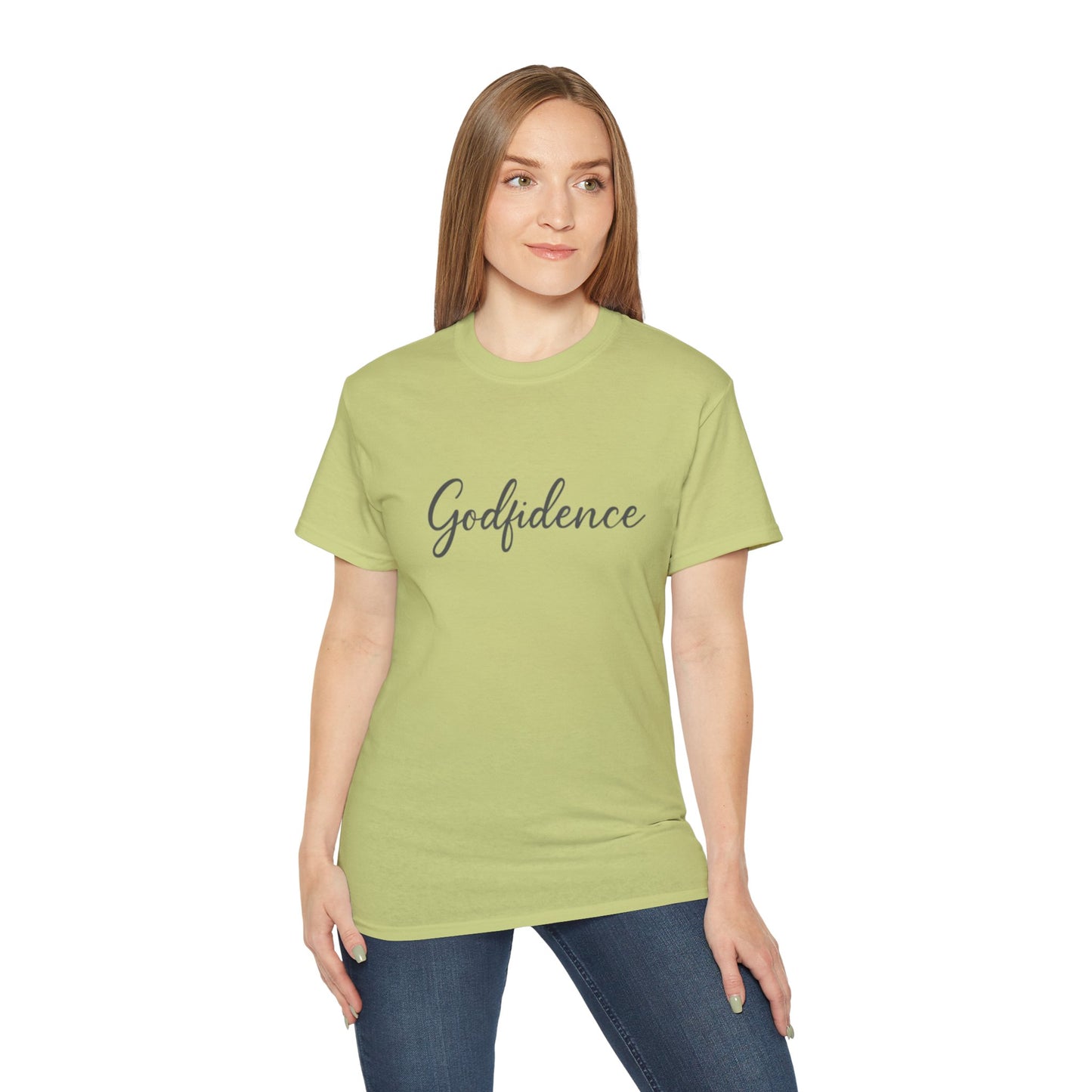 Godfidence Unisex Ultra Cotton Tee - Inspirational T-Shirt, Motivational Gift, Faith Apparel, Spiritual Wear, Casual Top
