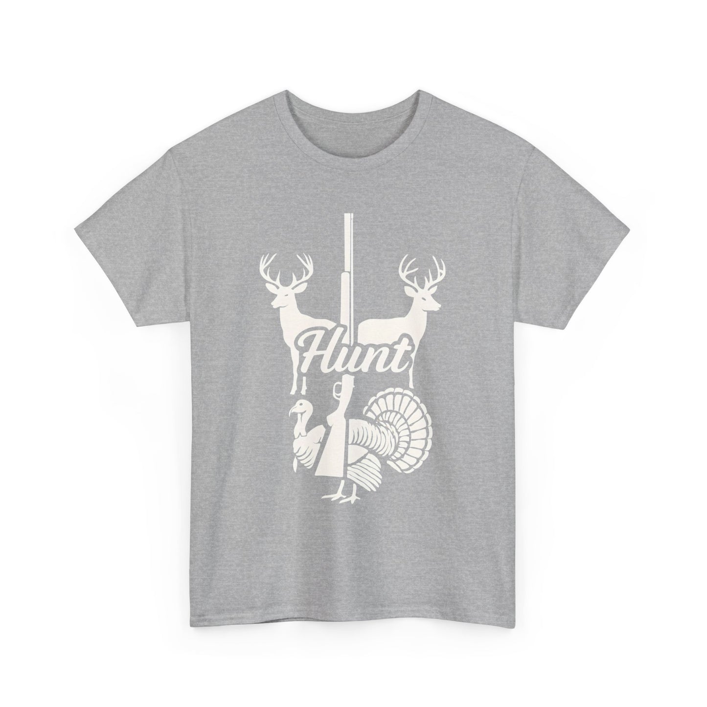 Unisex Heavy Cotton Tee - Hunt Design, Perfect for Outdoors Lovers, Hunting Season, Casual Wear, Gift for Hunters