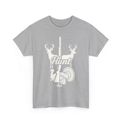 Unisex Heavy Cotton Tee - Hunt Design, Perfect for Outdoors Lovers, Hunting Season, Casual Wear, Gift for Hunters