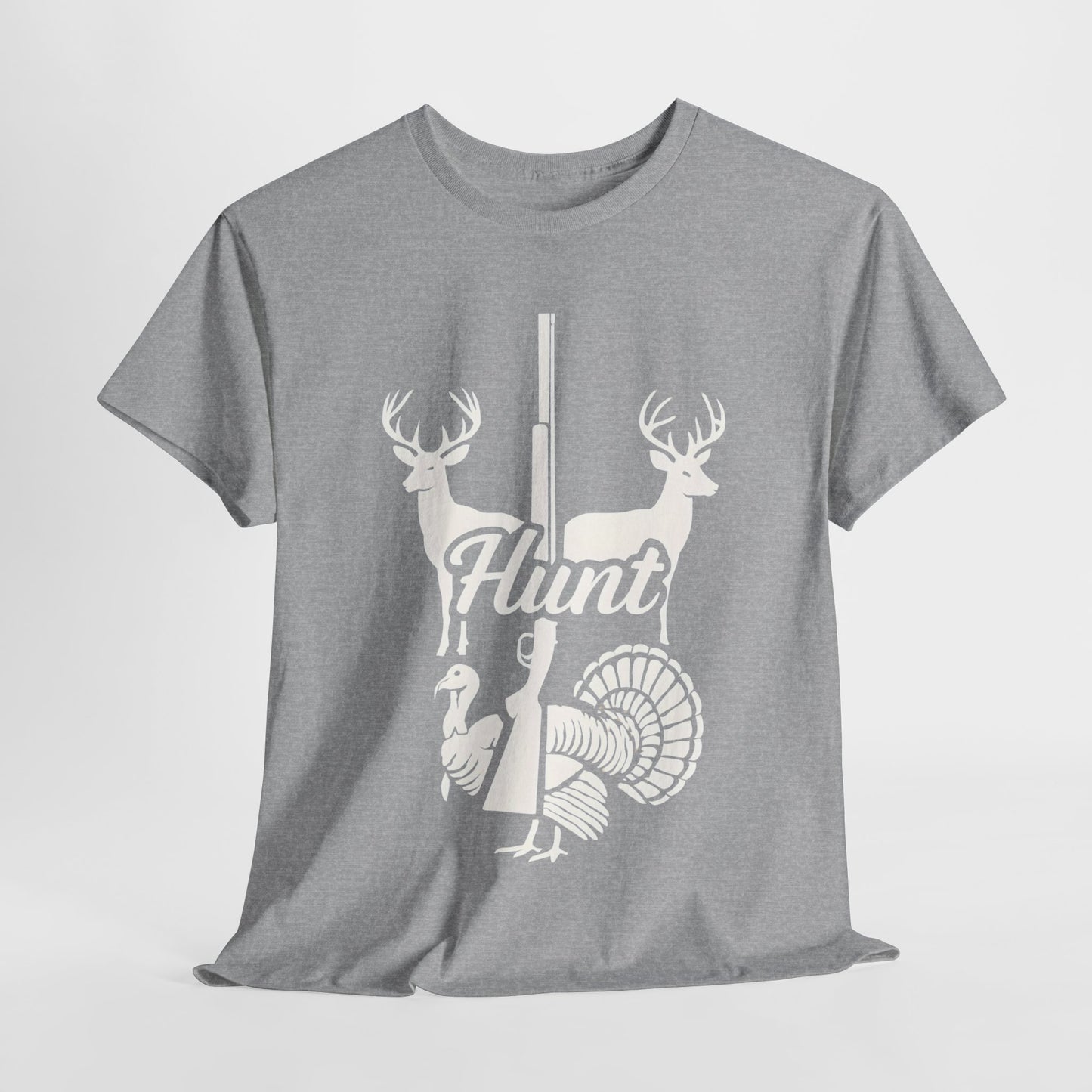 Unisex Heavy Cotton Tee - Hunt Design, Perfect for Outdoors Lovers, Hunting Season, Casual Wear, Gift for Hunters