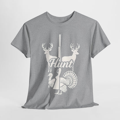 Unisex Heavy Cotton Tee - Hunt Design, Perfect for Outdoors Lovers, Hunting Season, Casual Wear, Gift for Hunters