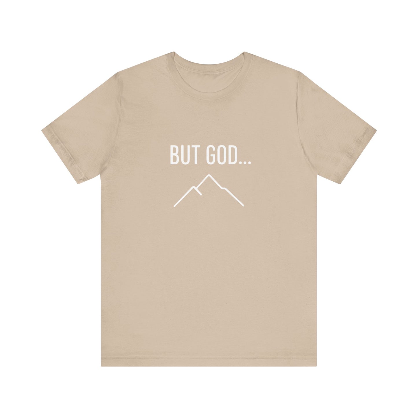 Orange Unisex Short Sleeve Tee - 'But God...' Inspirational Shirt, Faith-Based Apparel, Casual Wear, Christian Gift, Everyday Comfort
