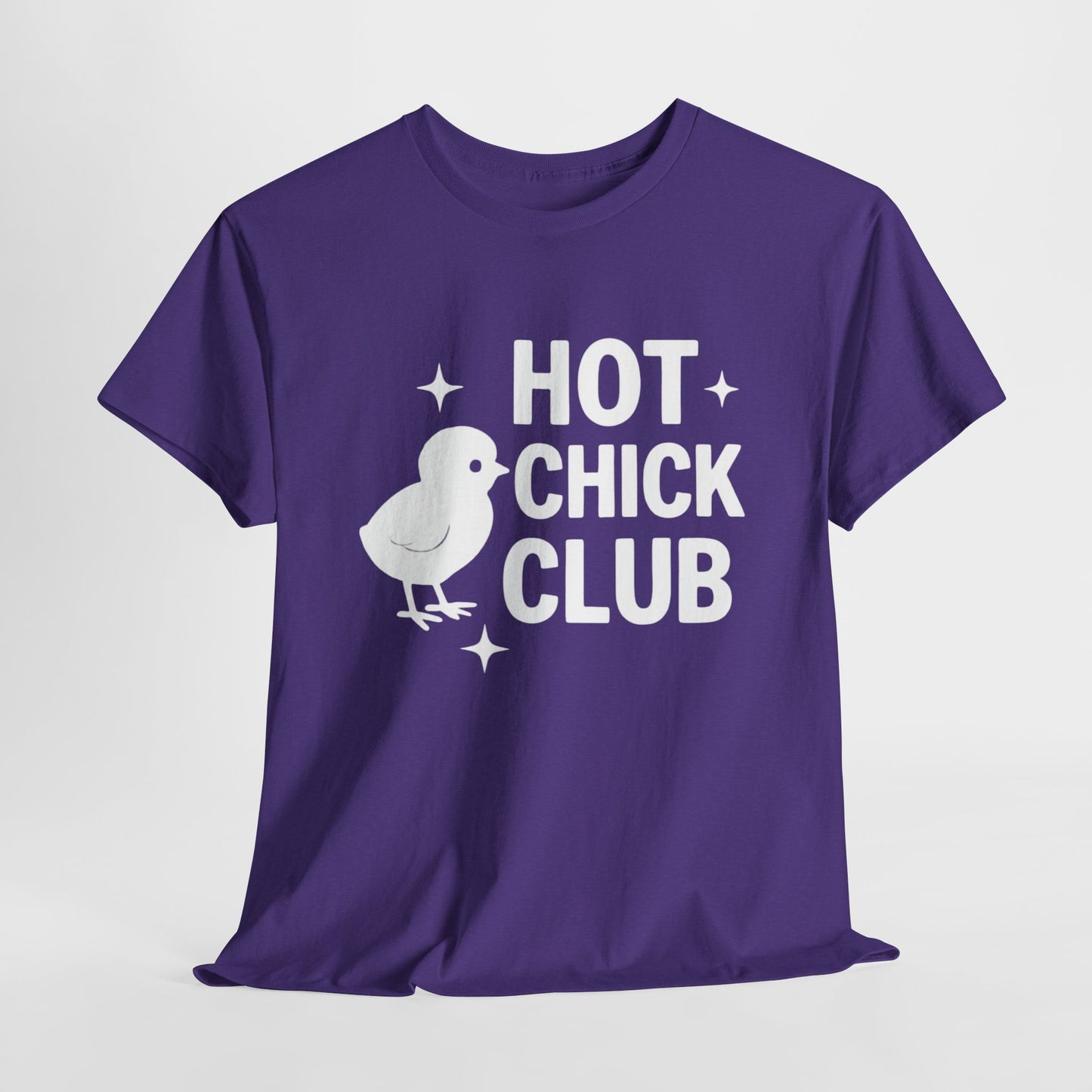 Hot Chick Club Unisex Heavy Cotton Tee, Fun Graphic T-Shirt for Trendy Women, Cute Casualwear, Perfect Gift for Chick Friends, Summer [...]