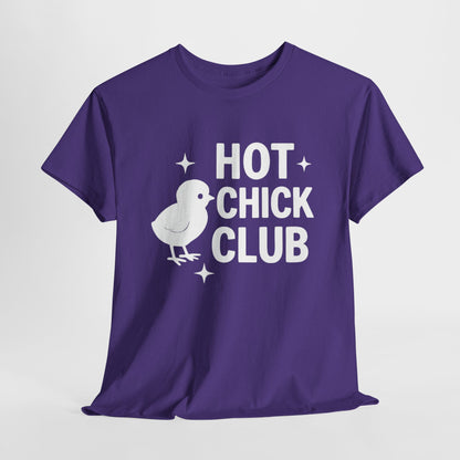Hot Chick Club Unisex Heavy Cotton Tee, Fun Graphic T-Shirt for Trendy Women, Cute Casualwear, Perfect Gift for Chick Friends, Summer [...]