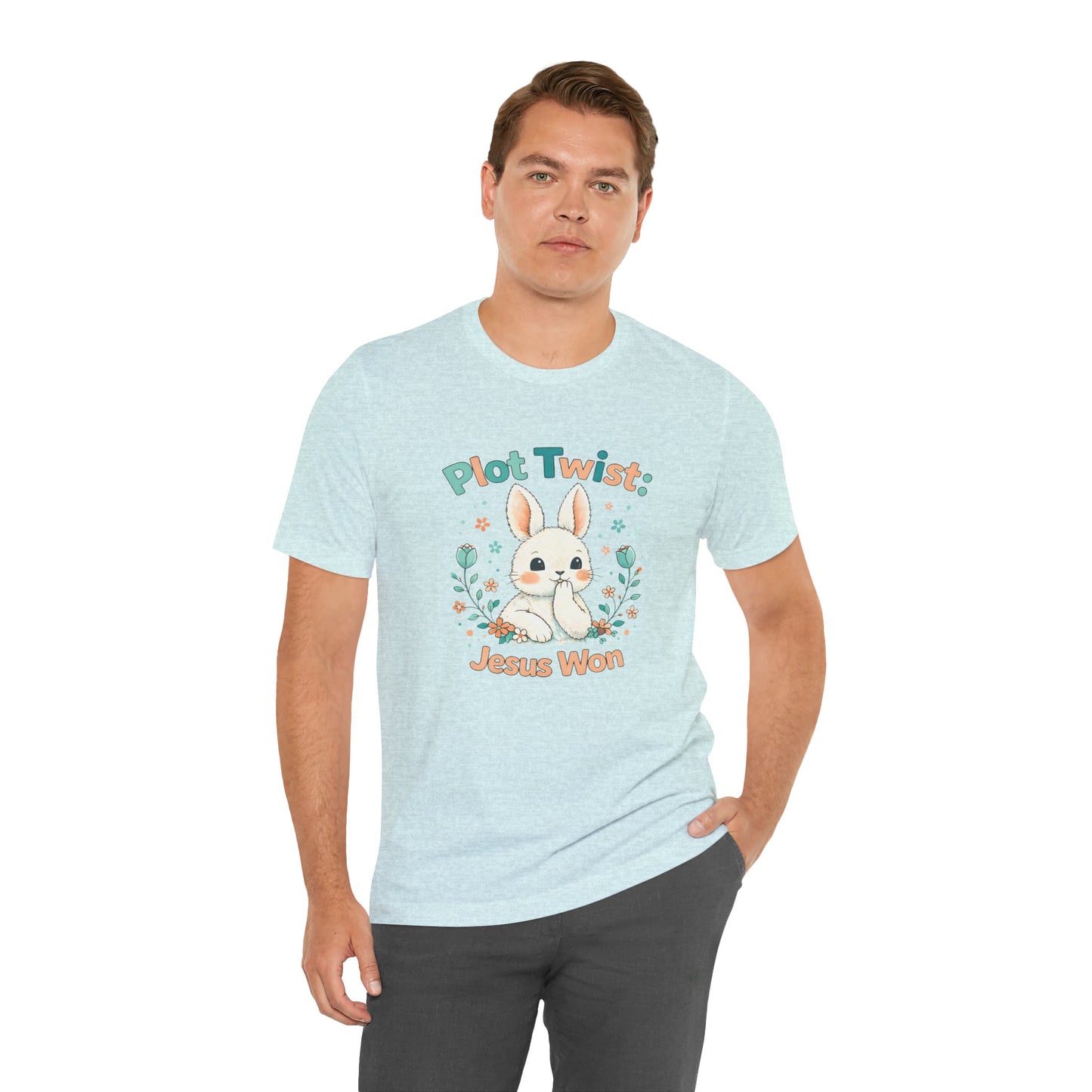 Easter Bunny 'Plot Twist: Jesus Won' Graphic Tee