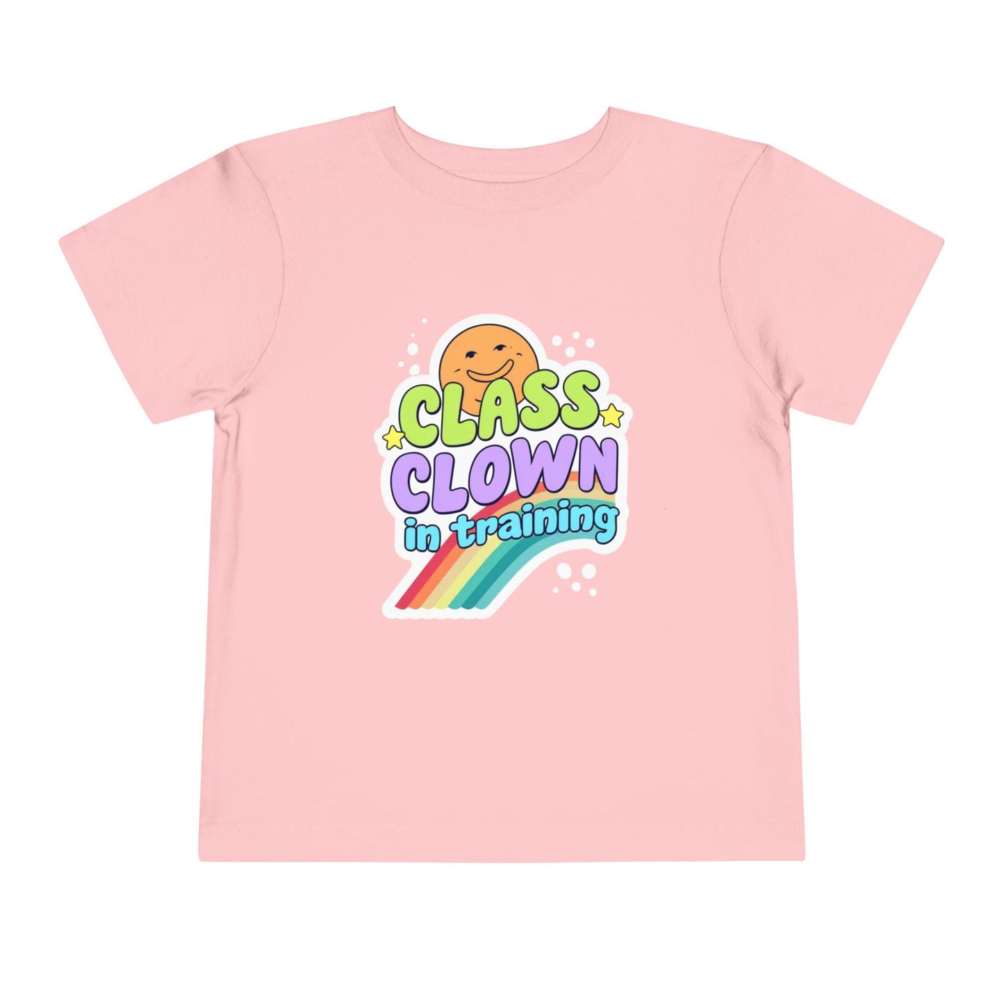 Class Clown Toddler Tee, Funny Kids Shirt, Playful Gift, Birthday Outfit, Rainbow Tee for Toddlers, Fun Summer Top