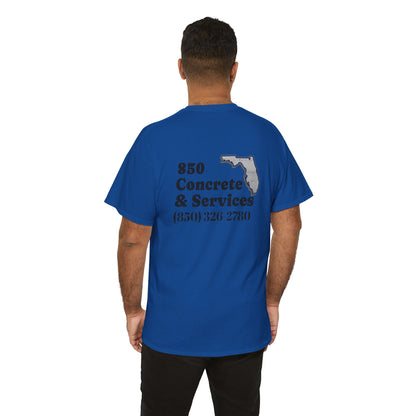 Custom Unisex Heavy Cotton Tee with Business Logo, Perfect for Workwear, Gift for Contractors, Promotional Use, Branding, Florida Services